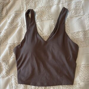 All in Motion Brown Crop Top